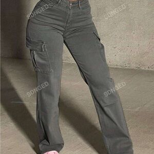 SHEIN Dark Gray Cargo Pants